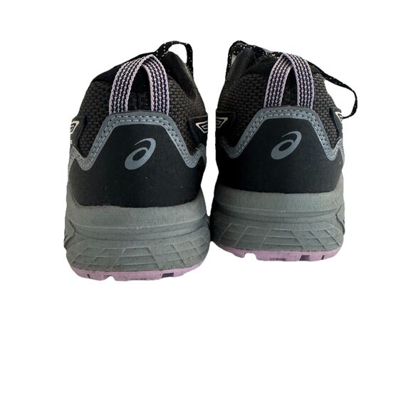 Women’s Size 10 WIDE Asics Gel Venture 8 Trail Running Shoes Black Grey Purple - Picture 3 of 7